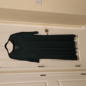 Torrid 3 Super soft plush 3/4 sleeve green dress